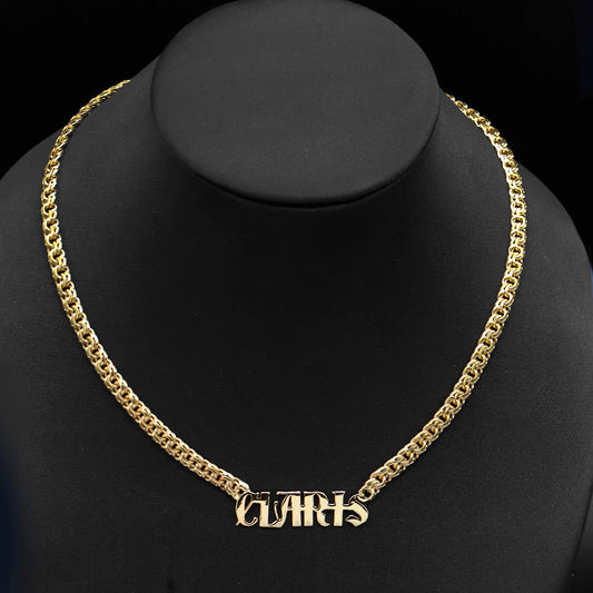 Cadena Tejido Chino con Nombre de 5 mm