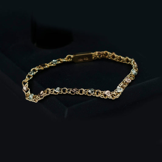 Pulso tejido Chino Corazón 4 mm