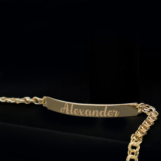 Esclava con nombre grabado a laser 4 mm